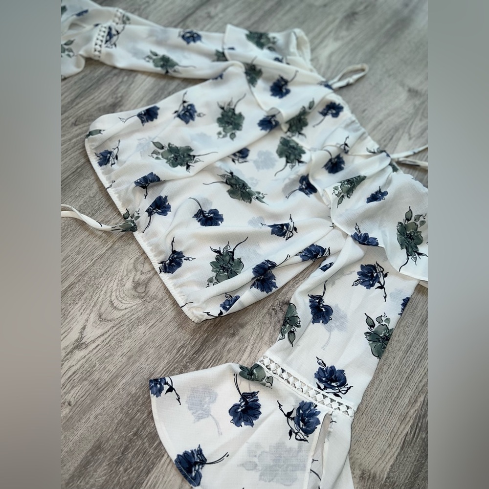 Fun Floral Top with Flowy Detail